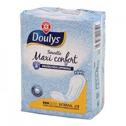 Serviette hygiénique Doulys Maxi confort - Normal - x18