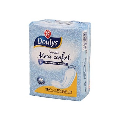 Serviette hygiénique Doulys Maxi confort - Normal - x18