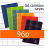 Cahier 21x29,7, Grand Carreaux, 96p