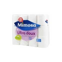 Papier toilette Mimosa Blanc - Ultra doux - x24
